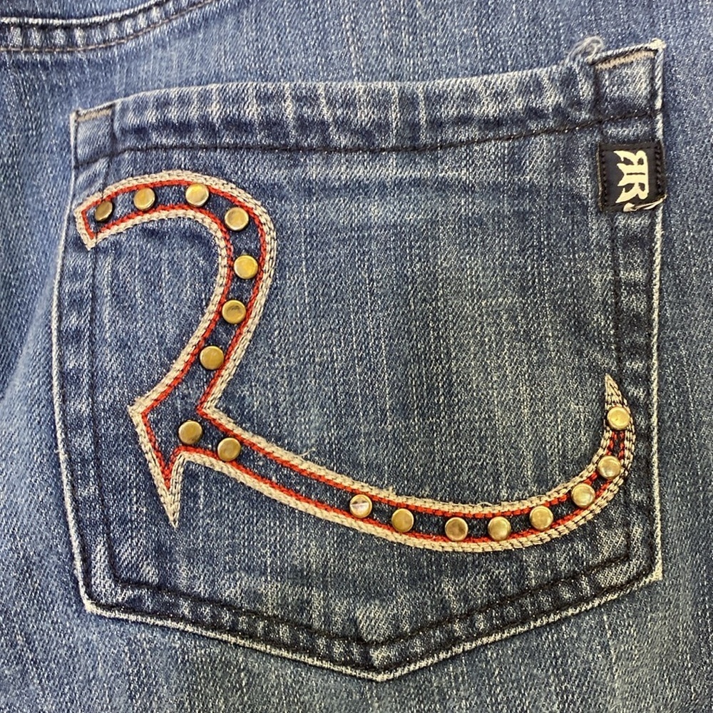 Rock & Republic Blue Straight Leg Jeans Men's Size 33 - Picture 9 of 15
